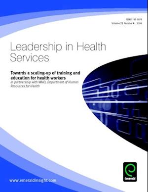 'Towards a scaling-up of training and education for health workers'