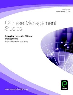 Emerging themes in Chinese Management