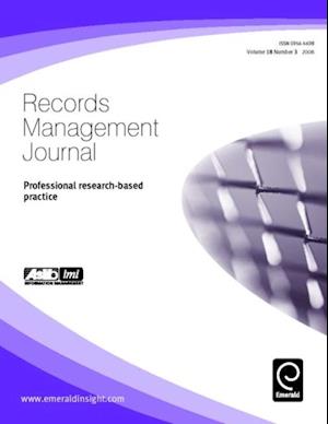 Records Management at the European Central Bank - professional research based practice