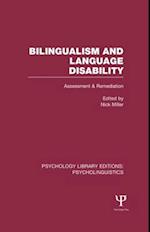 Bilingualism and Language Disability (PLE: Psycholinguistics)