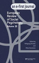 European Review of Social Psychology: Volume 20