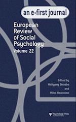 European Review of Social Psychology: Volume 22