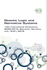 Deontic Logic and Normative Systems. 13th International Conference, Deon 2016