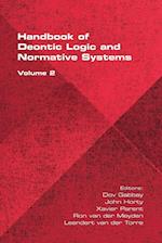 The Handbook of Deontic Logic and Normative Systems, Volume 2 