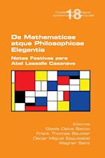 De Mathematicae atque Philosophicae Elegantia.  Notas Festivas para Abel Lassalle Casanave