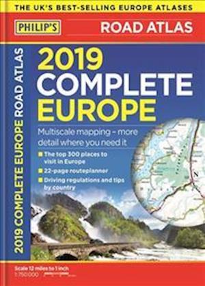 Philip's 2019 Complete Road Atlas Europe