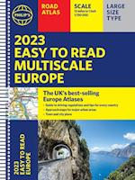 2023 Philip's Easy to Read Multiscale Road Atlas Europe