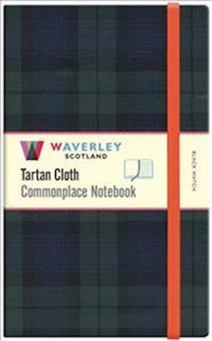 Waverley (L): Black Watch Tartan Cloth Large Notebook