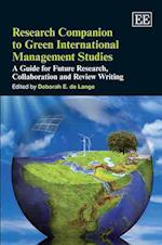 Research Companion to Green International Management Studies