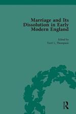 Marriage and Its Dissolution in Early Modern England