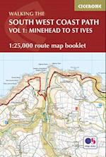 South West Coast Path Map Booklet - Vol 1: Minehead to St Ives