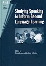 Studying Speaking to Inform Second Language Learning