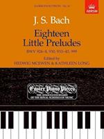 Eighteen Little Preludes BWV 924-8, 930, 933-43 & 999
