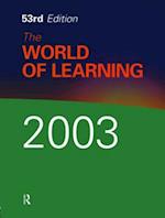 The World of Learning 2003