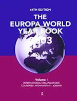 Europa World Year Bk 2003  V1