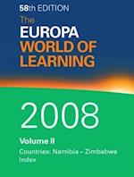 The Europa World of Learning 2008 Volume 2