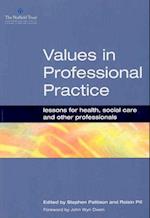 Values in Professional Practice