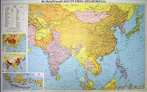 The "Daily Telegraph" China and Mongolia Wall Political Map