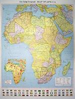 The "Daily Telegraph" Africa Political Wall Map