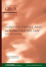 Constitutional & Administrative Law Q&A 2003-2004