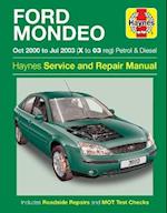 Ford Mondeo Petrol & Diesel (Oct 00 - Jul 03) Haynes Repair Manual