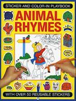 Sticker and Colour-in Playbook: Animal Rhymes