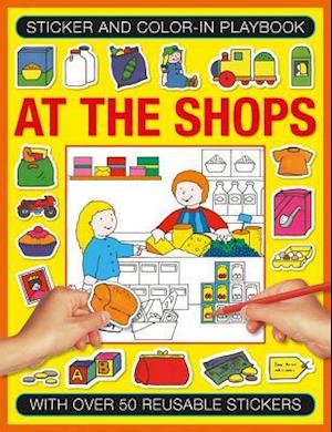 Sticker and Colour-in Playbook: At the Shops