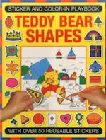 Sticker and Color-in Playbook: Teddy Bear Shapes