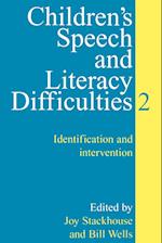 Children's Speech and Literacy Difficulties