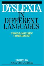 Dyslexia – Cross–Linguistic Comparisons