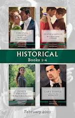 Historical Box Set Feb 2021/The Viscount's Unconventional Lady/Her Gallant Captain at Waterloo/The Rags-to-Riches Governess/A Match for th