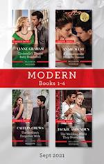 Modern Box Set 1-4 Sept 2021/Cinderella's Desert Baby Bombshell/A Consequence Made in Greece/The Sicilian's Forgotten Wife/The Wedding Ni