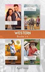 Western Box Set April 2022/Last Chance on Moonlight Ridge/The Cowboy's Unlikely Match/Captivated by the Cowgirl/The Rancher's Wyoming Twins
