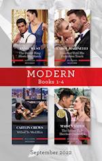 Modern Box Set 1-4 Sept 2022/The Desert King Meets His Match/Innocent Until His Forbidden Touch/Willed to Wed Him/The Secret That Shocked Cin