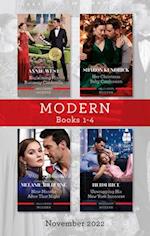 Modern Box Set 1-4 Nov 2022/Reclaiming His Runaway Cinderella/Her Christmas Baby Confession/Nine Months After That Night/Unwrapping His N