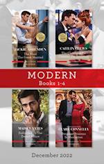 Modern Box Set 1-4 Dec 2022/The Maid the Greek Married/The Christmas He Claimed the Secretary/Forbidden to the Desert Prince/Pregnant Princess