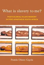 What is Slavery to Me?: Postcolonial/Slave Memory In Post-Apartheid South Africa 
