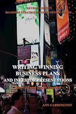 Writing Winning Business Plans and Investor Presentations 