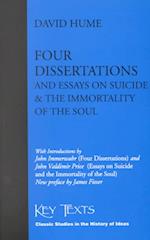 Four Dissertations Ane Essays on Suicide and the Immortality of the Soul