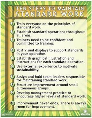 Ten Steps to Maintain Standard Work Poster