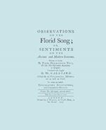 Observations on the Florid Song. (Facsimile of 1743 English Edition. Printing Two Up).