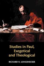 Studies in Paul, Exegetical and Theological