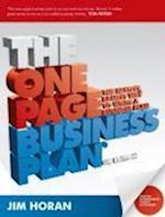 The One Page Business Plan