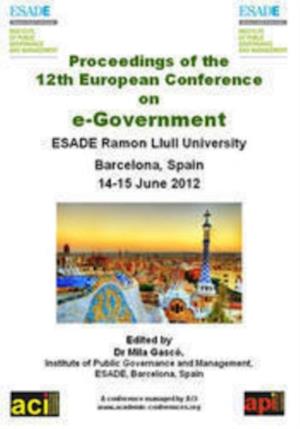 Proceedings of the 12th European Conference on eGovernment : ECEG 2012