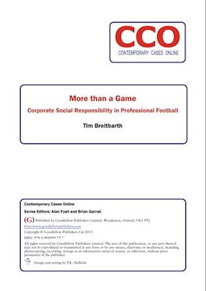blik næve Junction Få Scoring Strategy Goals: Measuring Corporate Social Responsibility in  Professional Football af Tim Breitbarth som e-bog i PDF format på engelsk