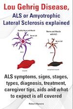 Lou Gehrig Disease, ALS or Amyotrophic Lateral Sclerosis Explained. ALS Symptoms, Signs, Stages, Types, Diagnosis, Treatment, Caregiver Tips, AIDS and