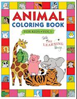 Animal Coloring Book for Kids with The Learning Bugs Vol.1