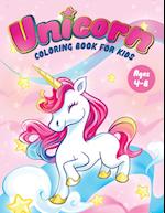 Unicorn Coloring Book for Kids Ages 4-8