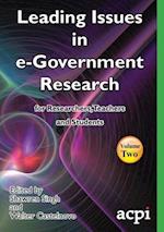Leading Issues in e-Government Research Volume 2