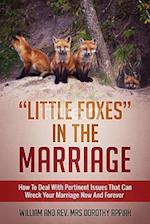 "LITTLE FOXES IN THE MARRIAGE : HOW TO DEAL WITH PERTINENT ISSUES THAT CAN WRECK YOUR MARRIAGE NOW AND FOREVER